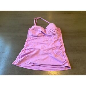 purple ANNE COLE  swimsuit top tankini size small